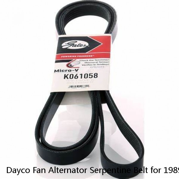 Dayco Fan Alternator Serpentine Belt for 1989-1997 Geo Tracker 1.6L L4 qu