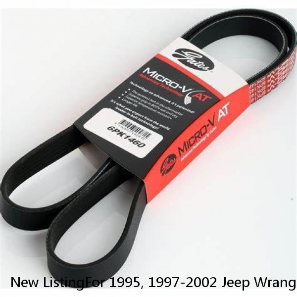New ListingFor 1995, 1997-2002 Jeep Wrangler Multi Rib Belt Main Drive Dayco 81916MR 1998